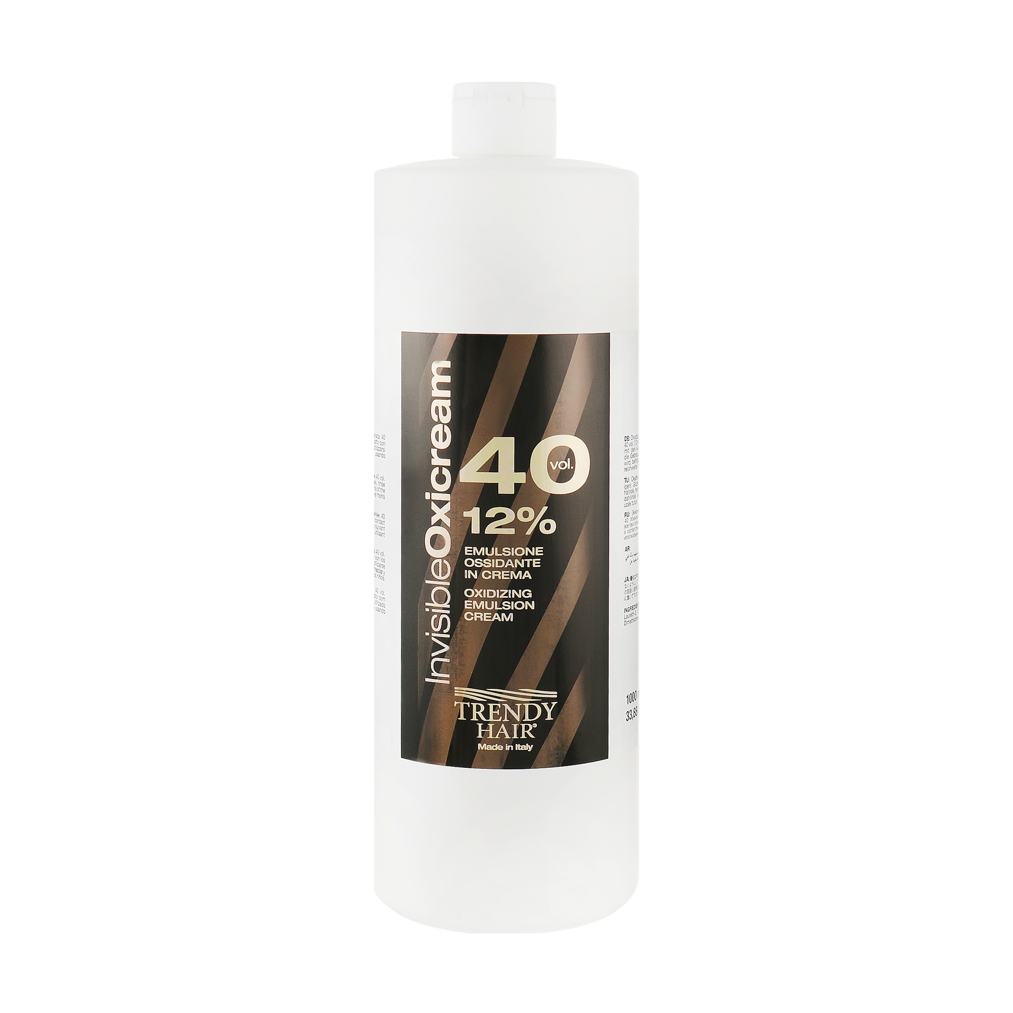 

Кремовий окисник для фарбування Trendy Hair Invisible Oxicream 12% (40V), 1 л