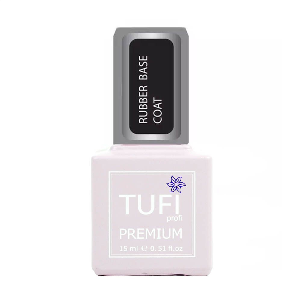 

База для гель-лаку Tufi Profi Premium Rubber Base Coat каучукова, 15 мл
