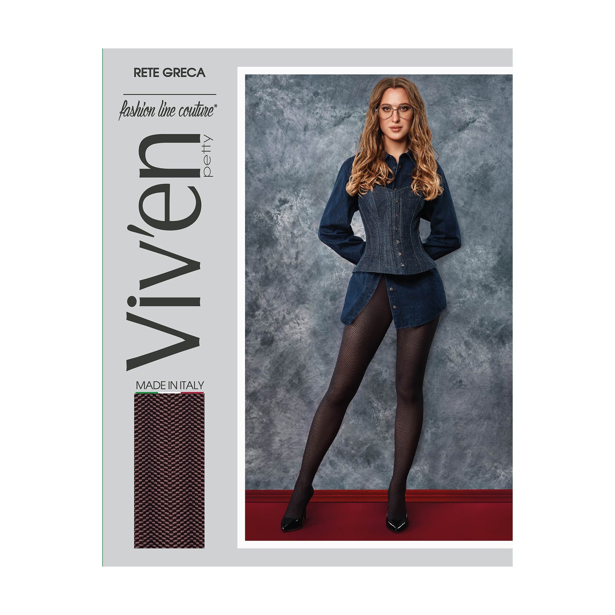 

Колготки жіночі Viv'en petty Rete Greco, 60 ден, чорні, розмір 2