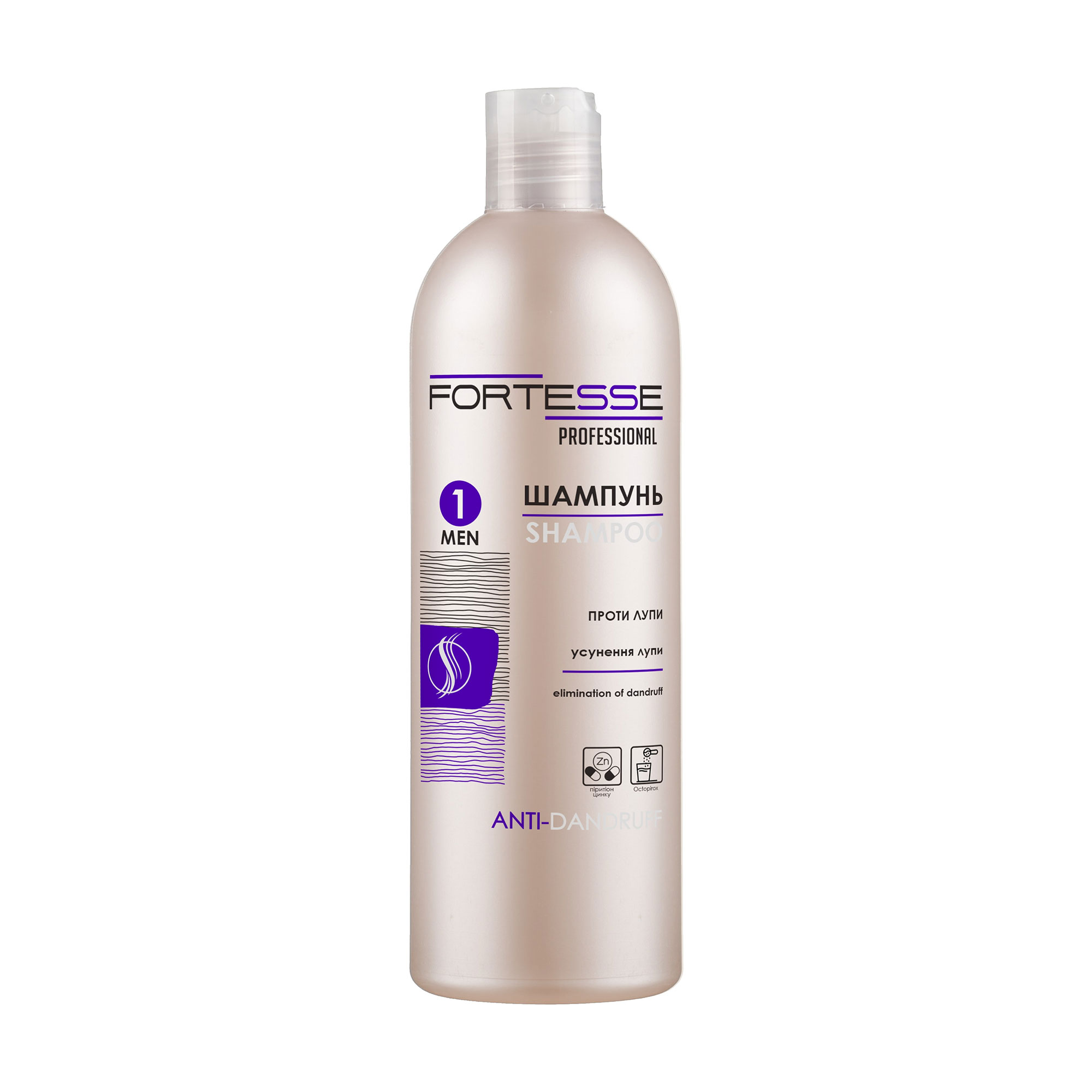 

Очищувальний шампунь-ополіскувач для волосся Fortesse Professional Anti-Dandruff Shampoo проти лупи, 400 мл