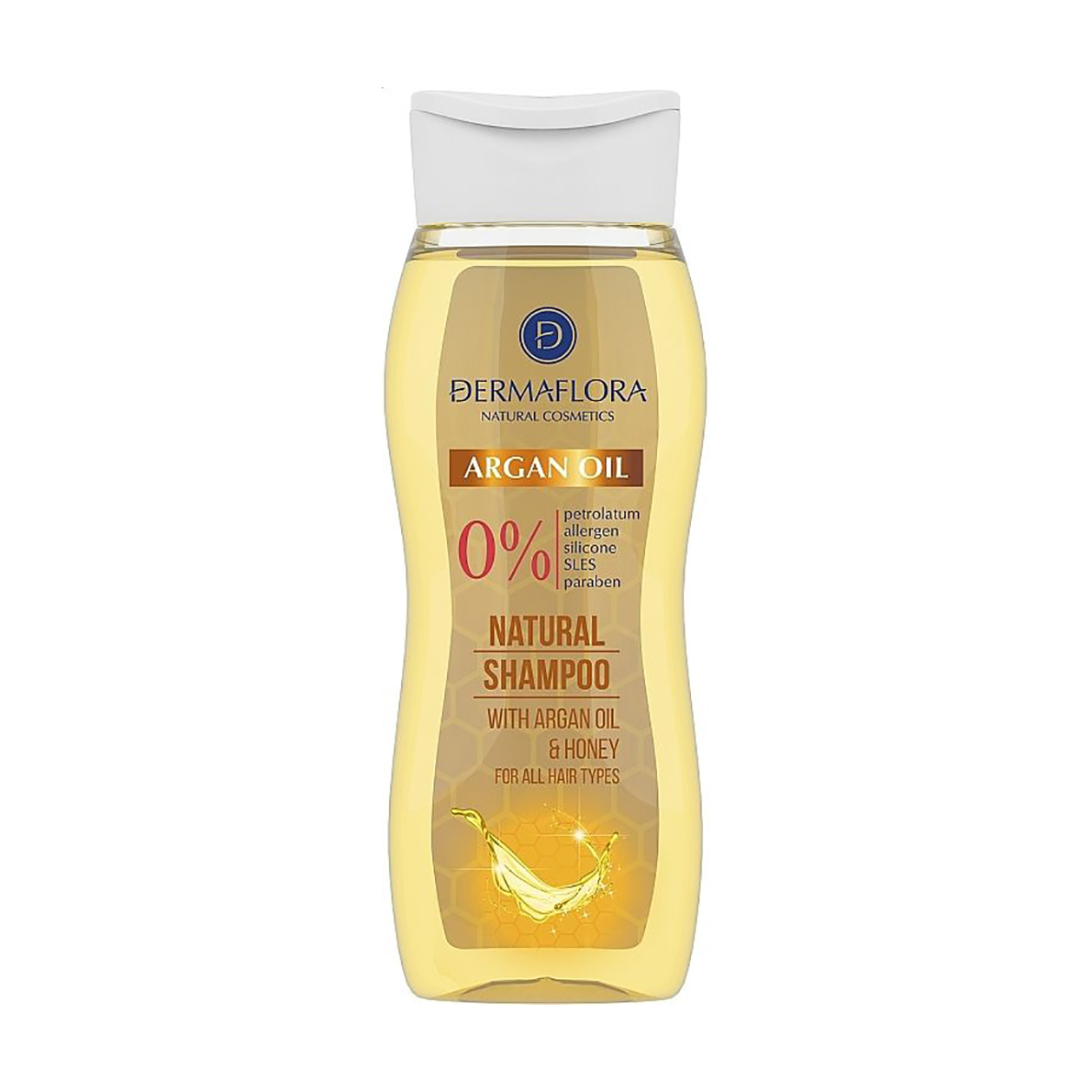 

Шампунь для волосся Dermaflora Natural Shampoo з аргановою олією та медом, 250 мл