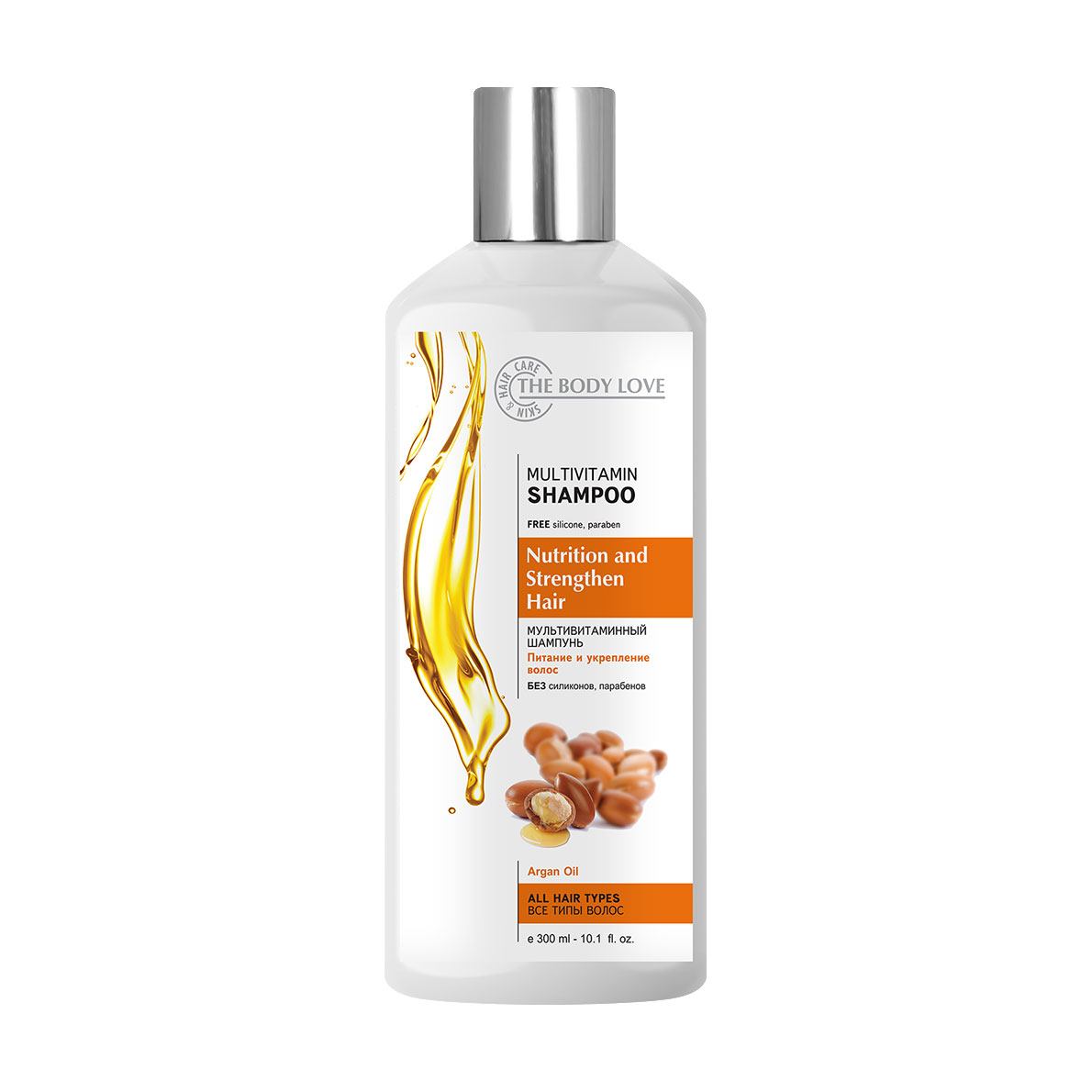 

Шампунь The Body Love Multivitamin Shampoo Мультивітамінний, для всіх типів волосся, 300 мл