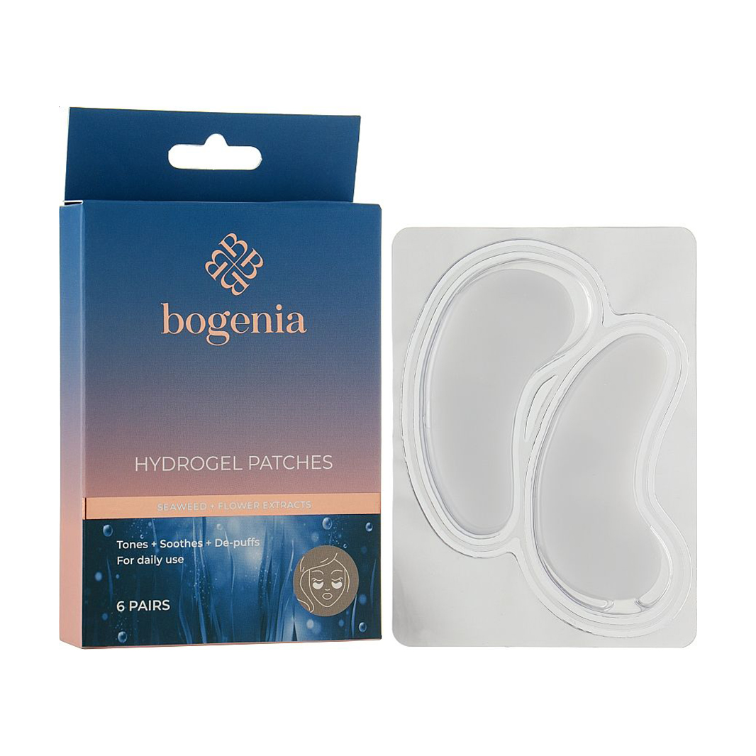 

Гідрогелеві патчі для шкіри навколо очей Bogenia Hydrogel Patches з морськими водоростями, 6 пар