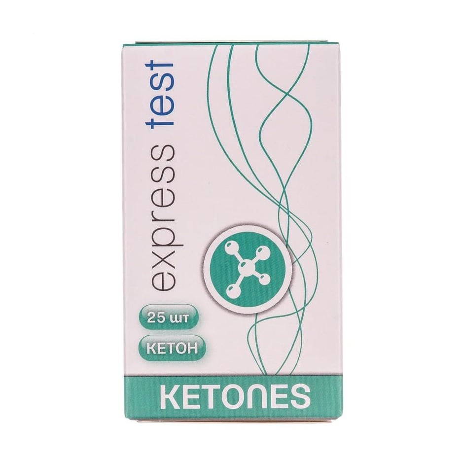 

Тест-смужка для визначення кетонів у сечі Express Test, 25 шт