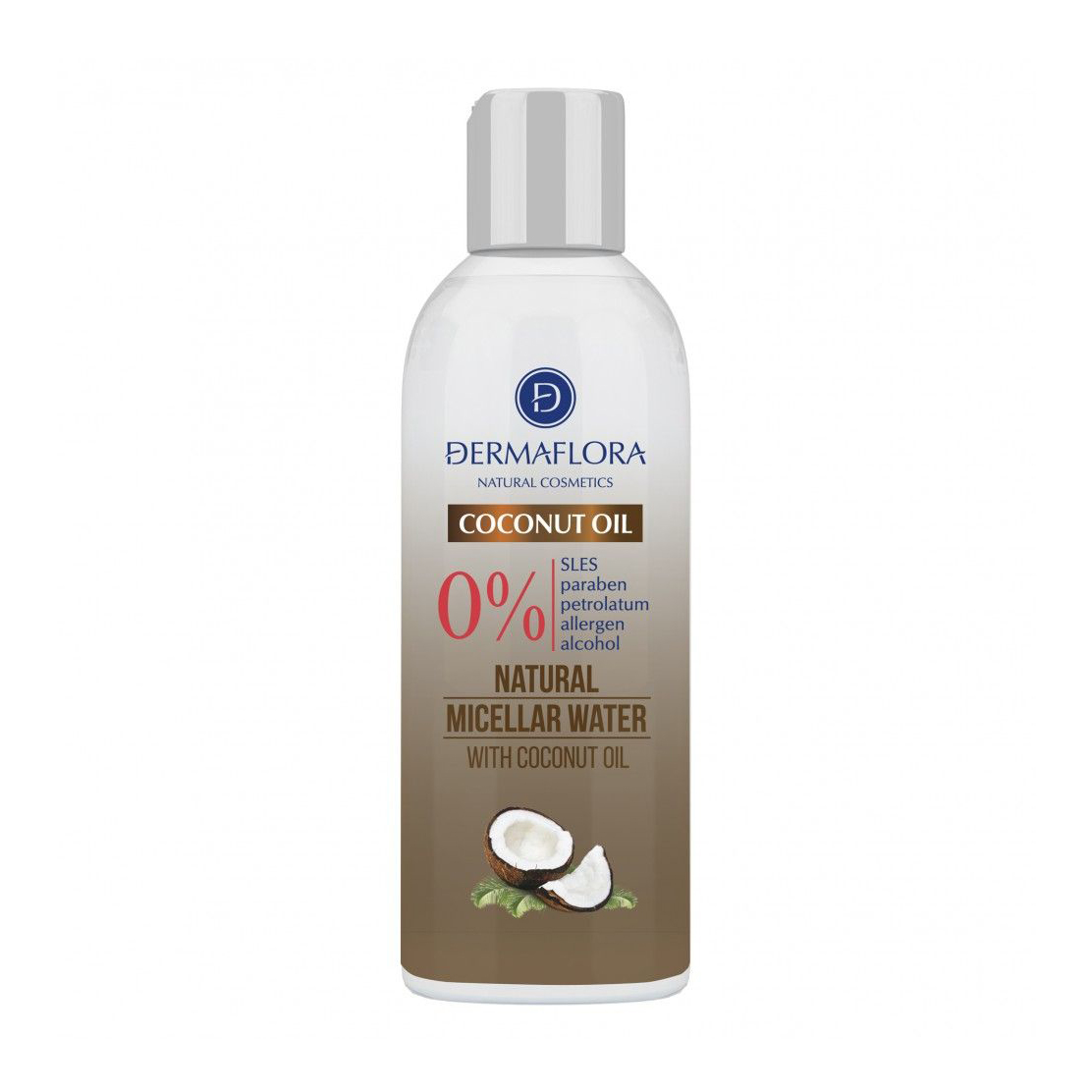 

Міцелярна вода для обличчя Dermaflora 0% Coconut Oil Natural Micellar Water з кокосовим маслом, 200 мл
