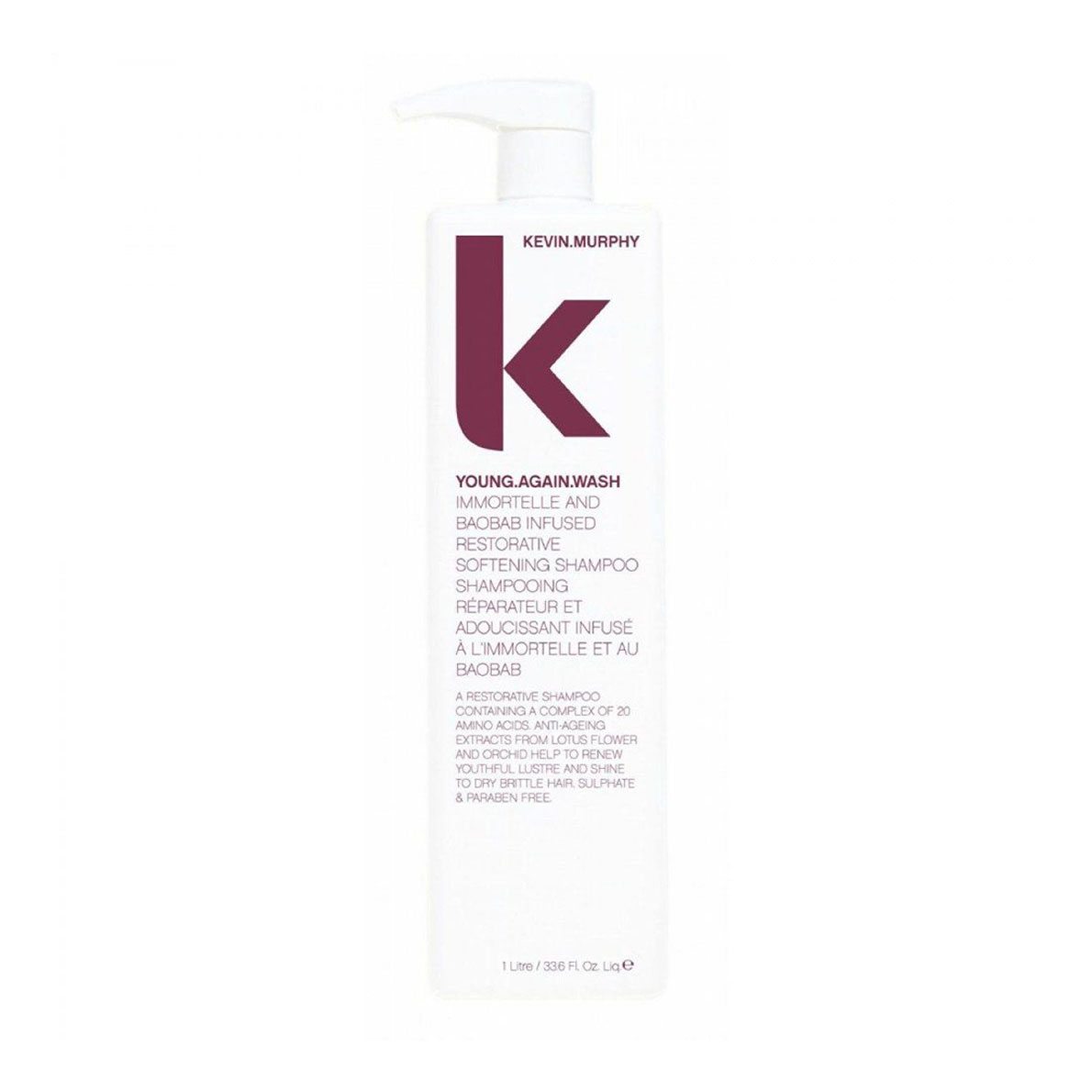 

Шампунь Kevin.Murphy Young.Again.Wash для зміцнення довгого волосся, 1 л