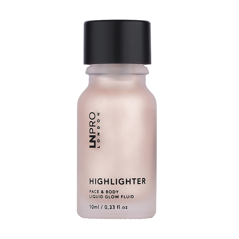 

Хайлайтер для обличчя й тіла LN Pro Highlighter Face & Body Liquid Glow Fluid 102, 10 мл