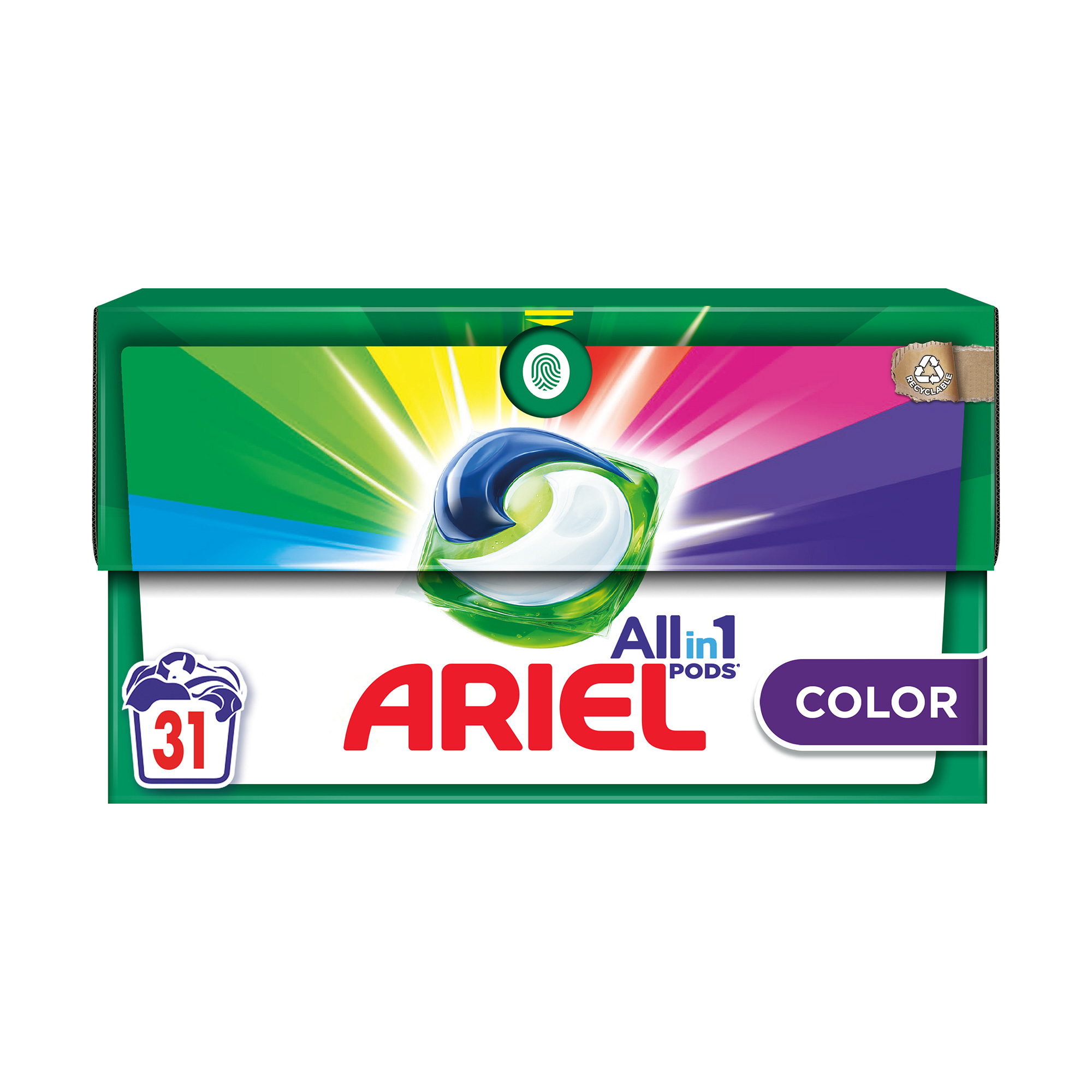 

Капсули для прання Ariel Pods All-in-1 Color, 31 цикл прання, 31 шт