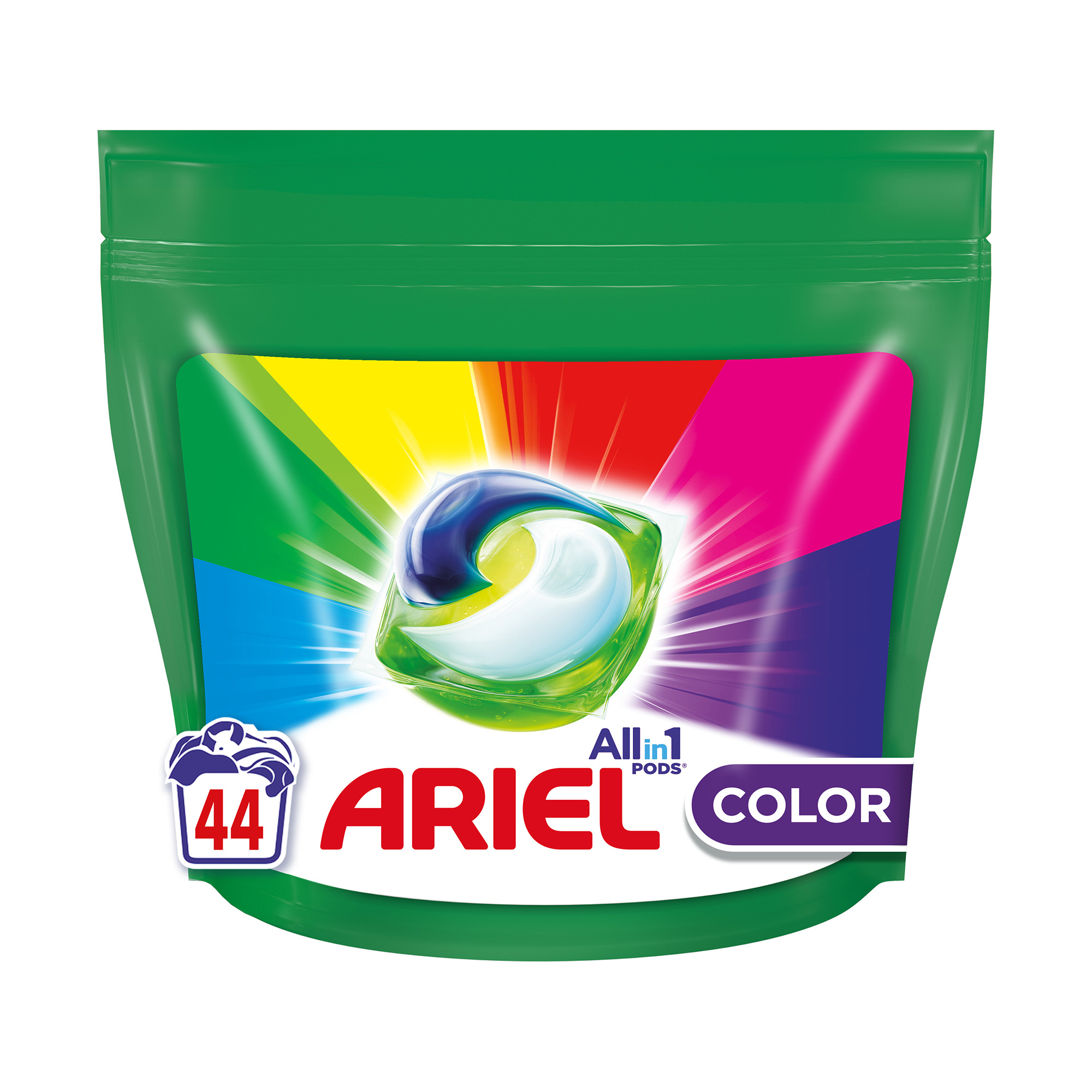 

Капсули для прання ARIEL Pods All-in-1 Color, 44 цикли прання, 44 шт