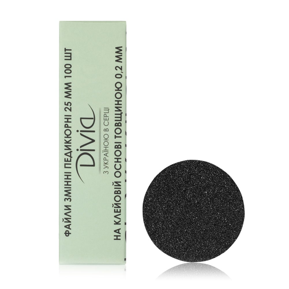 

Набір змінних файлів для педикюрного диска Divia 180 грит, розмір L, 100 шт (Di1527-180)