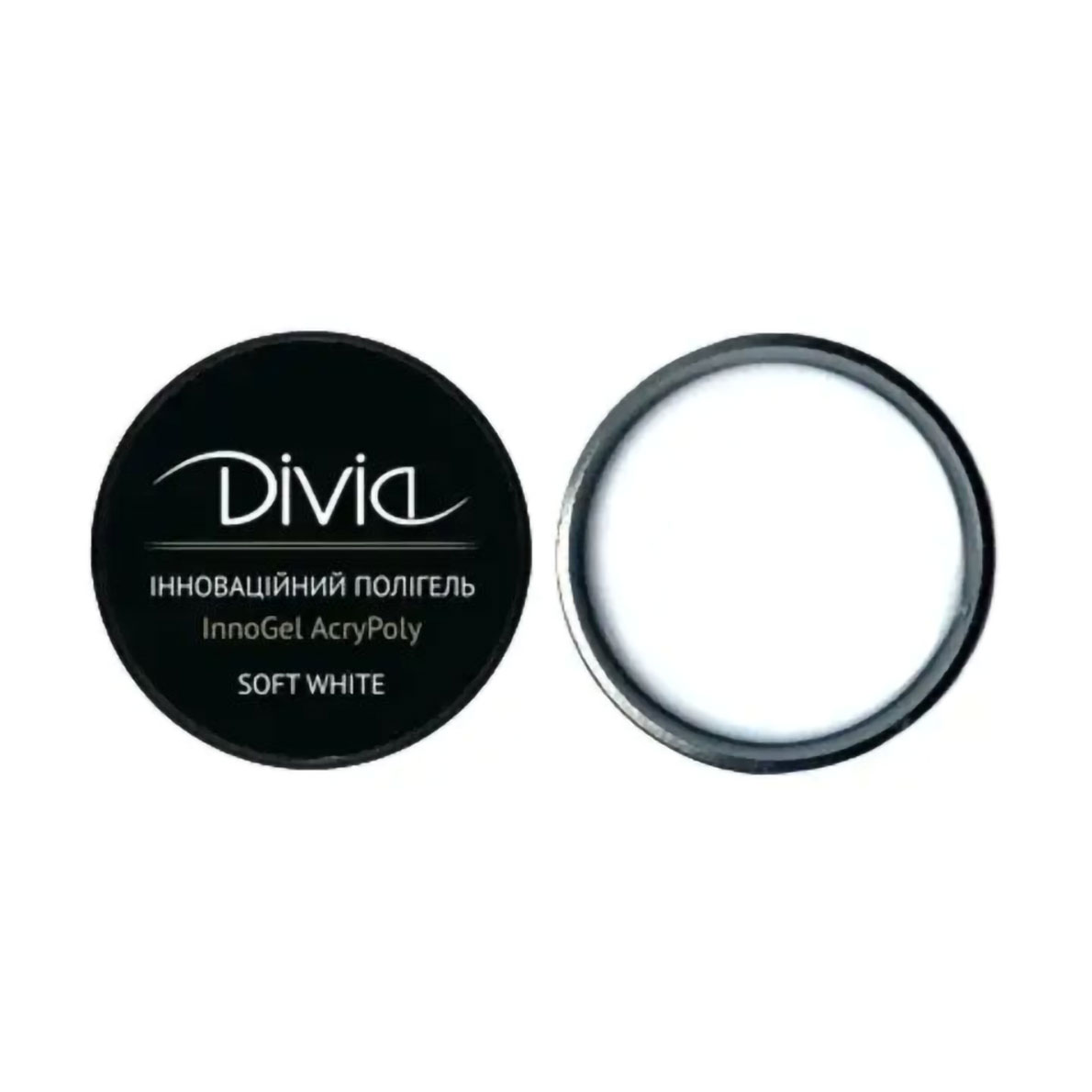 

Уцінка! Інноваційний полігель для нарощування нігтів Divia InnoGel AcryPoly IG01 Soft White, 14 г
