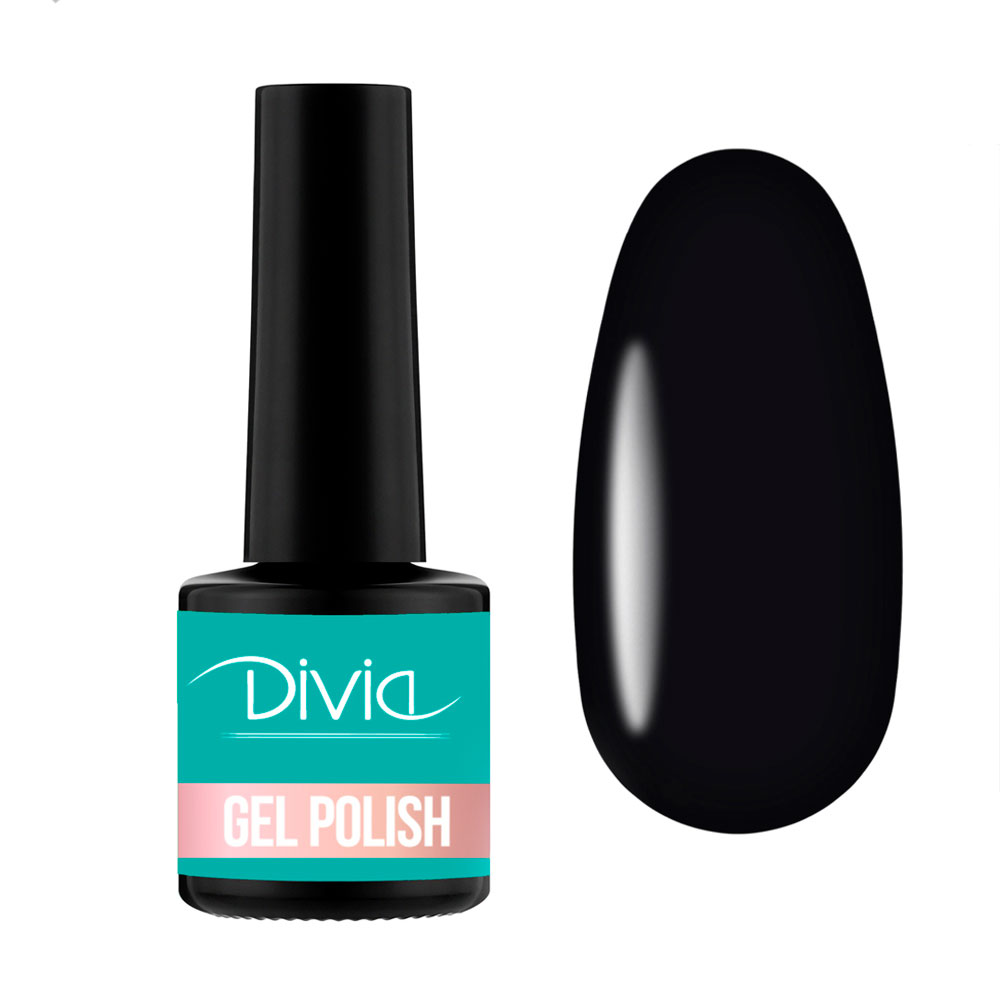 

Гель-лак для нігтів Divia Professional Black & White Di1234, BW90, 8 мл