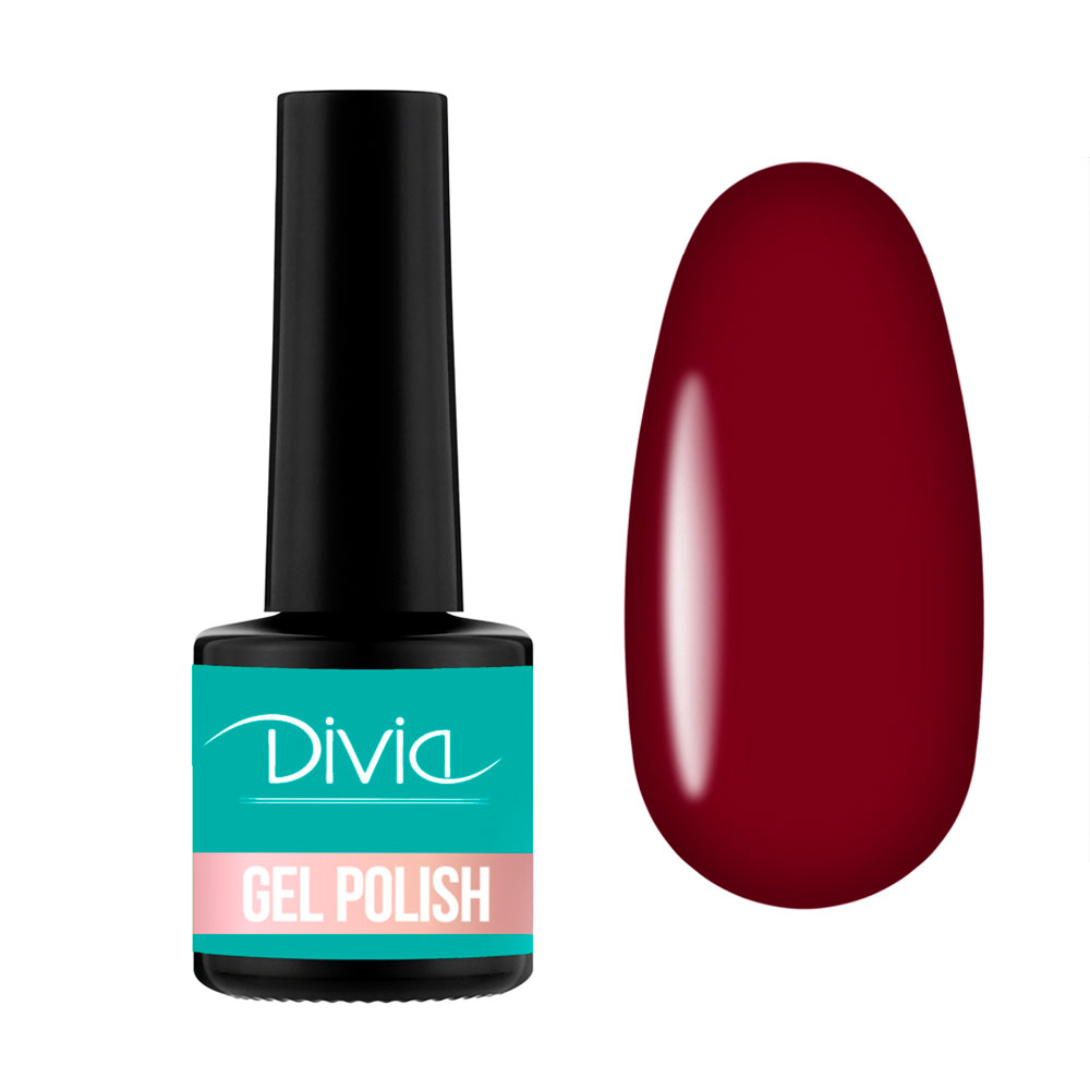 Гель-лак для нігтів Divia Professional Red Wine Di1233, RW060, 8 мл