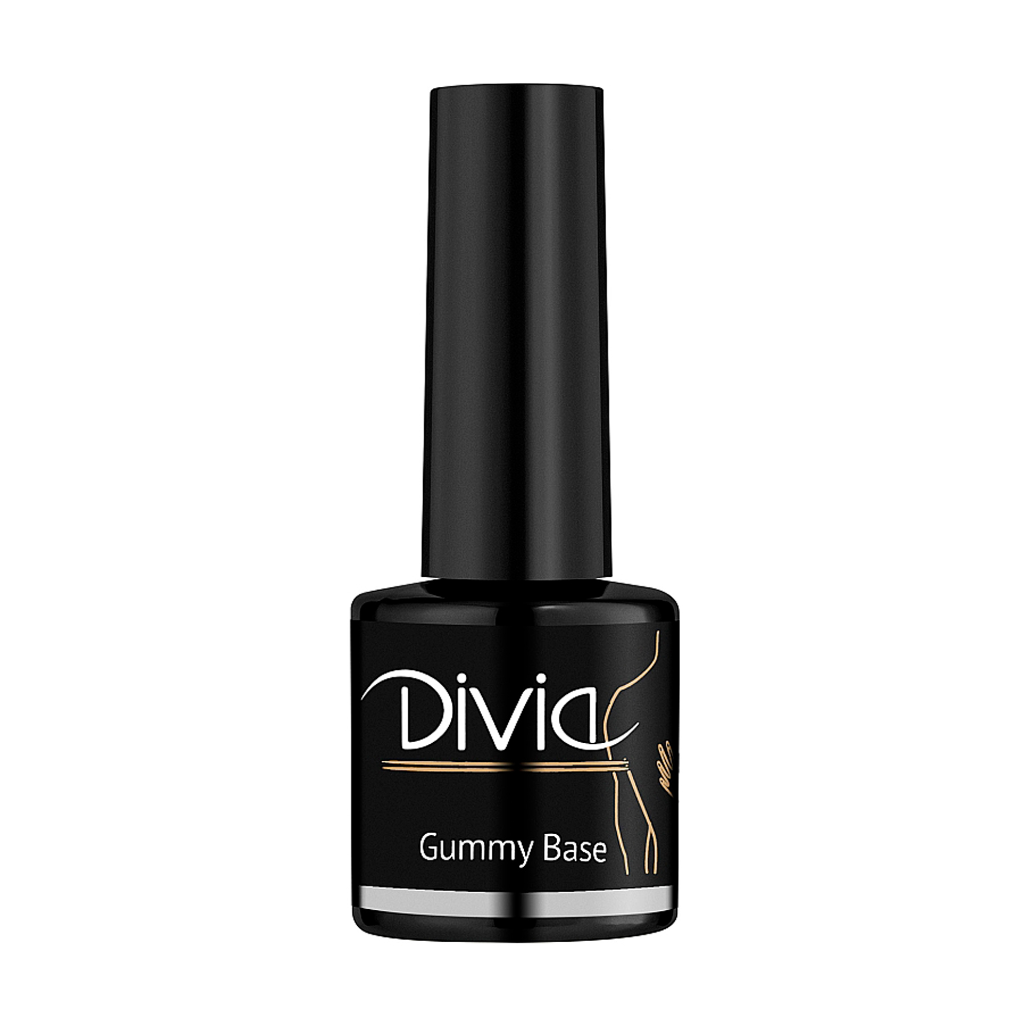 

Камуфлювальна база для гель-лаку Divia Gummy Base Di1007, GB06 Natural Shimmer Peach, 8 мл