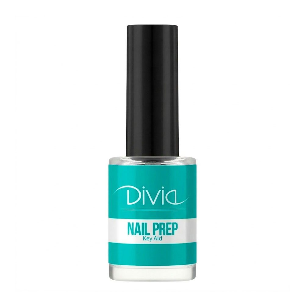 Засіб для знежирення та дегідрації нігтів Divia Nail Prep Key Aid, 14 мл