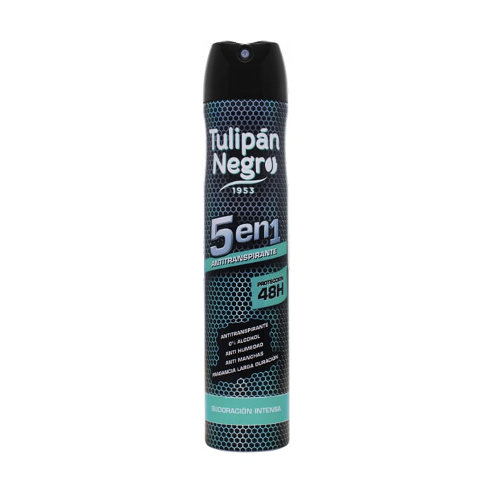 

Дезодорант-антиперспірант 5 в 1 Tulipan Negro Antiperspirant 48H жіночий, 200 мл