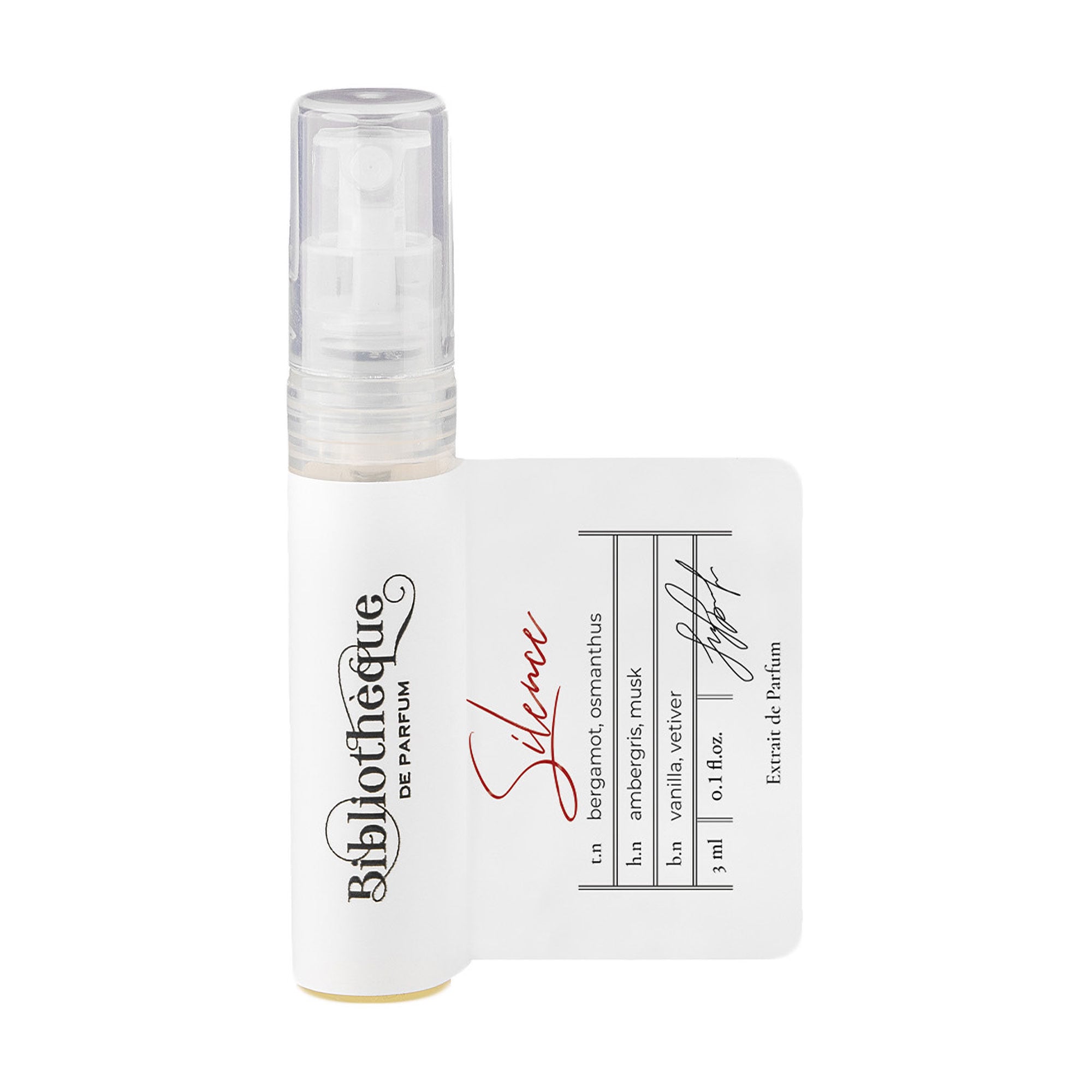 

Bibliotheque de Parfum Silence Парфумована вода жіноча, 3 мл (пробник)