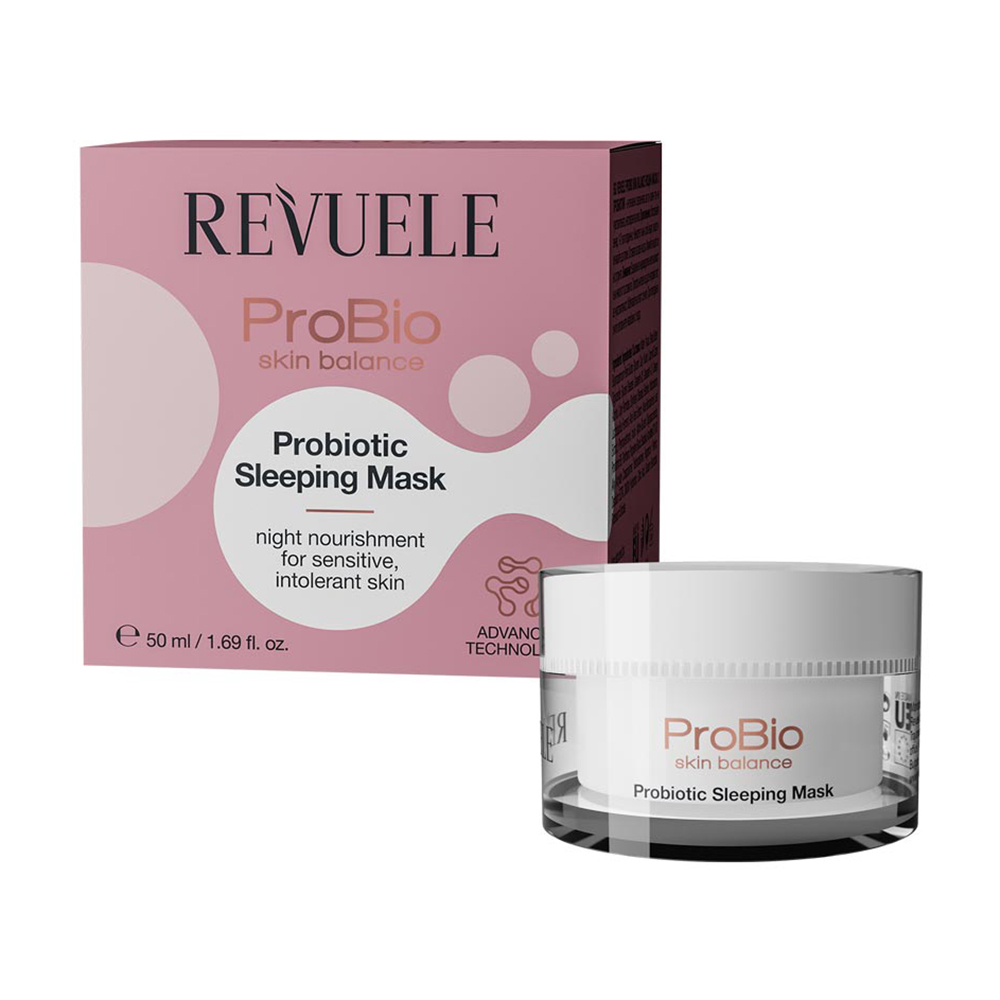 

Уцінка! Маска для обличчя Revuele Probio Skin Balance Probiotic Sleeping Mask з пробіотиками, 50 мл