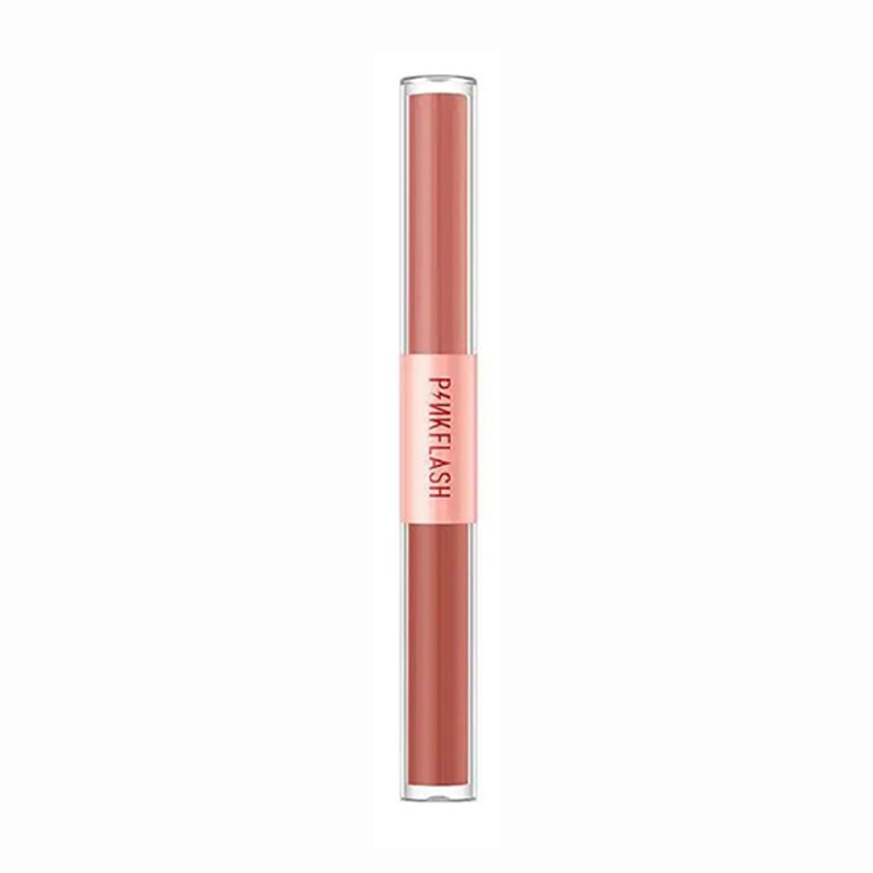 

Уцінка! Подвійна помада-блиск для губ 2в1 Pinkflash Duo Lipgloss M02, 2*1.4 г