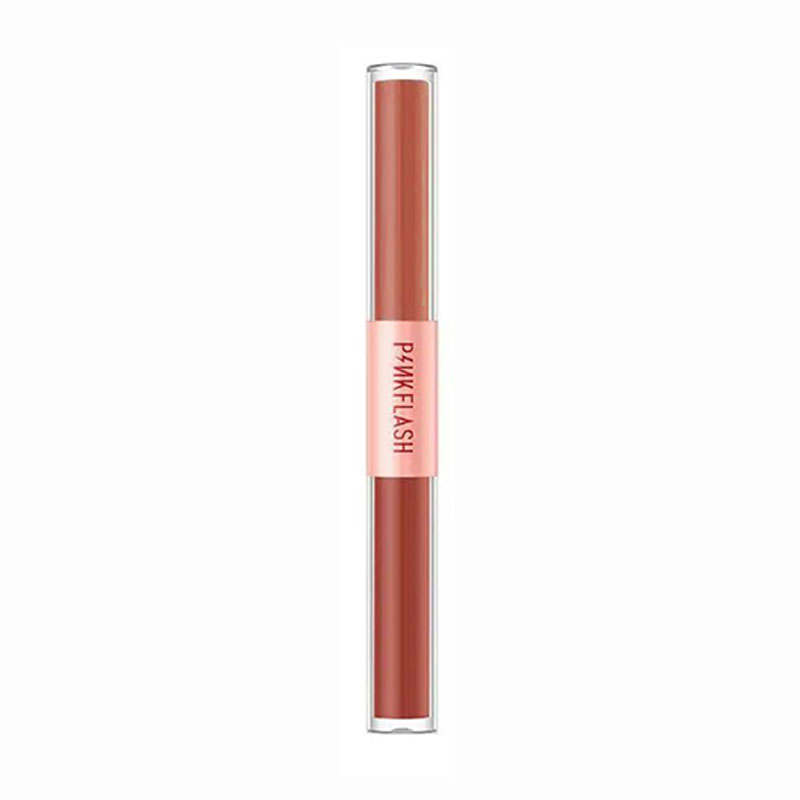 

Подвійна помада-блиск для губ 2в1 Pinkflash Duo Lipgloss V02, 2*1.4 г
