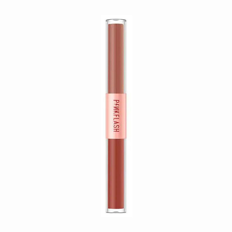 

Уцінка! Подвійна помада-блиск для губ 2в1 Pinkflash Duo Lipgloss V06, 2*1.4 г