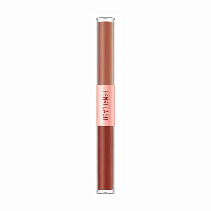 

Подвійна помада-блиск для губ 2в1 Pinkflash Duo Lipgloss V07, 2*1.4 г