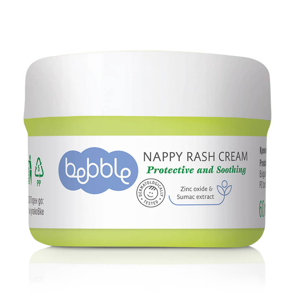 

Дитячий крем для тіла Bebble Nappy Rash Cream проти попрілостей, 60 мл