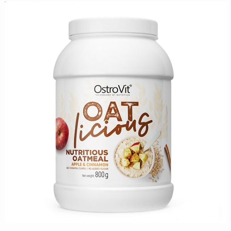 

Вівсяна каша OstroVit OATlicious зі смаком яблука та кориці, 800 г