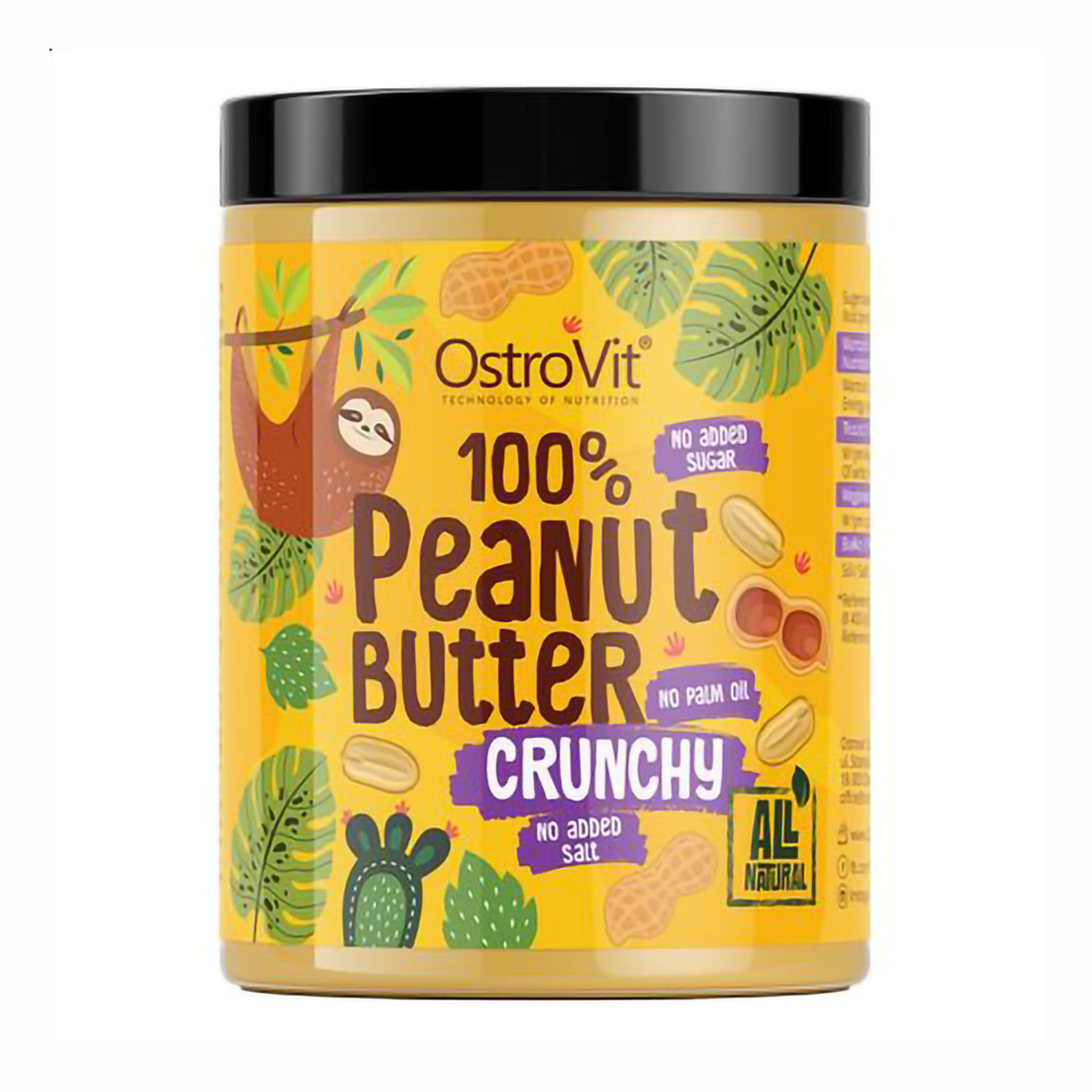 

Арахісове масло OstroVit 100% Peanut Butter Crunchy, 1 кг