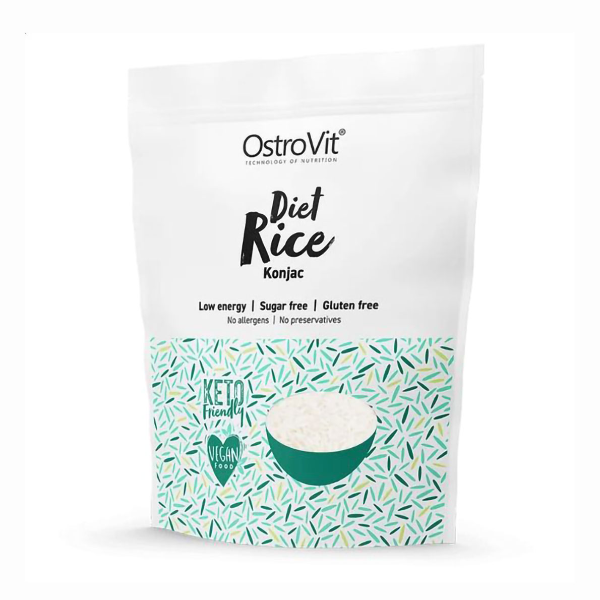

Дієтичний рис OstroVit Diet Rice Konjac, 400 г