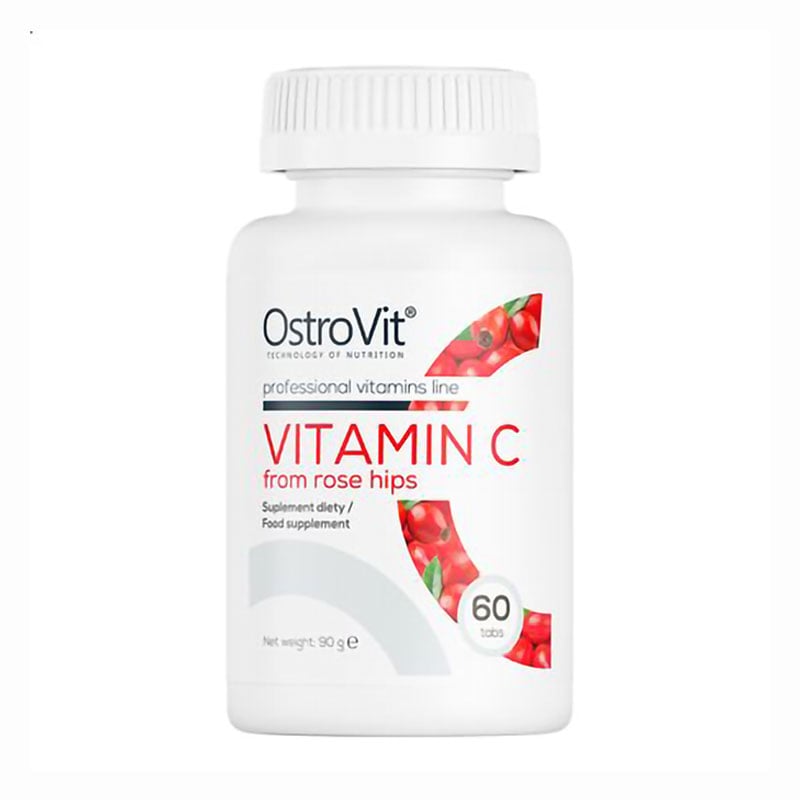 

Вітамін C OstroVit Vitamin C із шипшиною, 60 таблеток