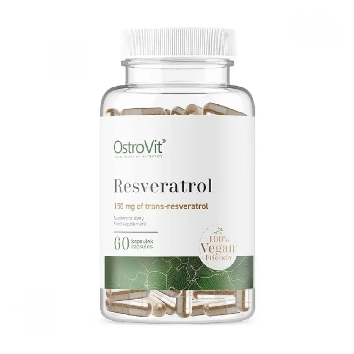 

Ресвератрол OstroVit Resveratrol 150 мг, 60 капсул
