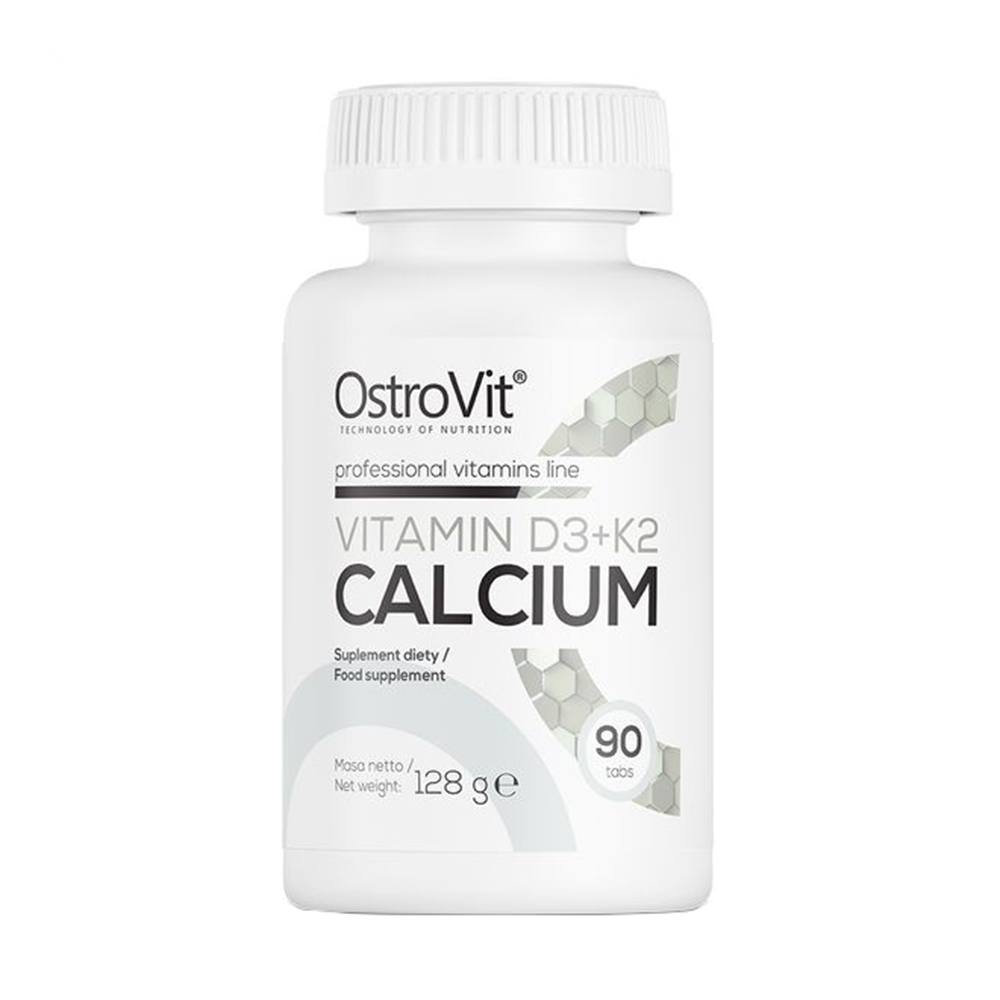 

Вітамін Д3 + K2 та кальцій OstroVit Vitamin D3 + K2 + Calcium, 90 таблеток