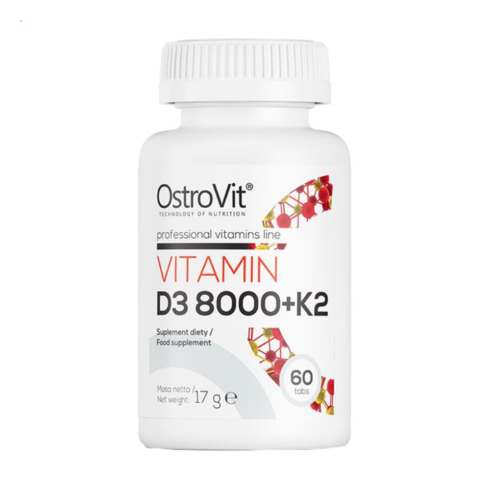 

Вітамін Д3 OstroVit Vitamin D3 8000 + K2, 60 таблеток