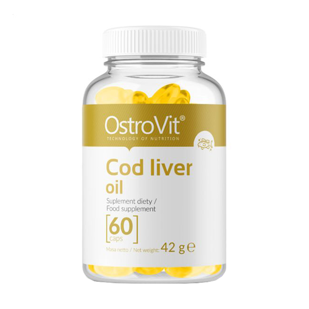 

Олія печінки тріски OstroVit Cod Liver Oil, 60 капсул
