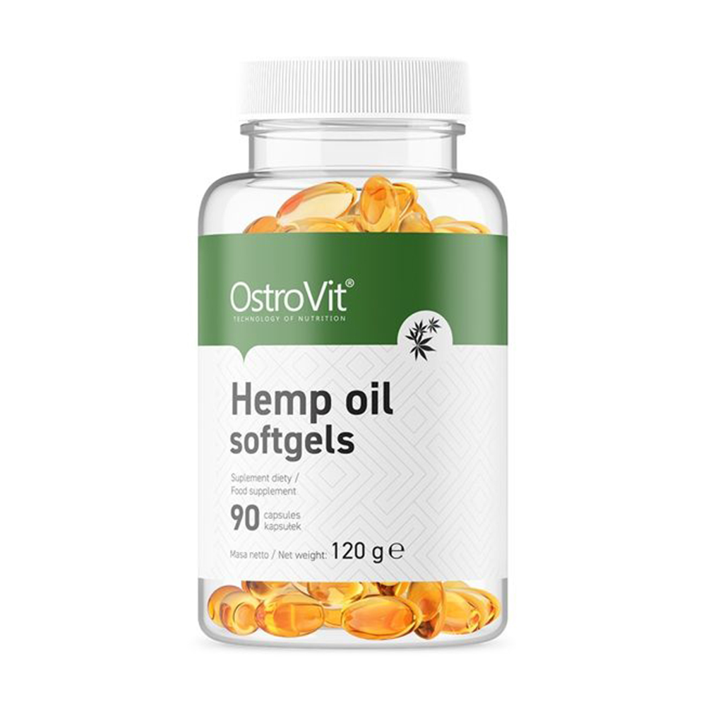 

Конопляна олія OstroVit Hemp Oil Softgels, 90 желатинових капсул