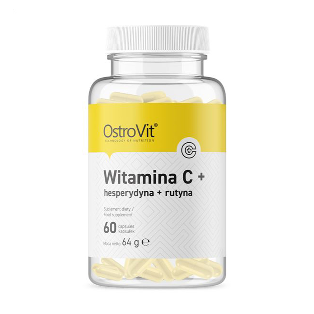 

Вітамін C OstroVit Vitamin C + Гесперидин + Рутин, 60 капсул