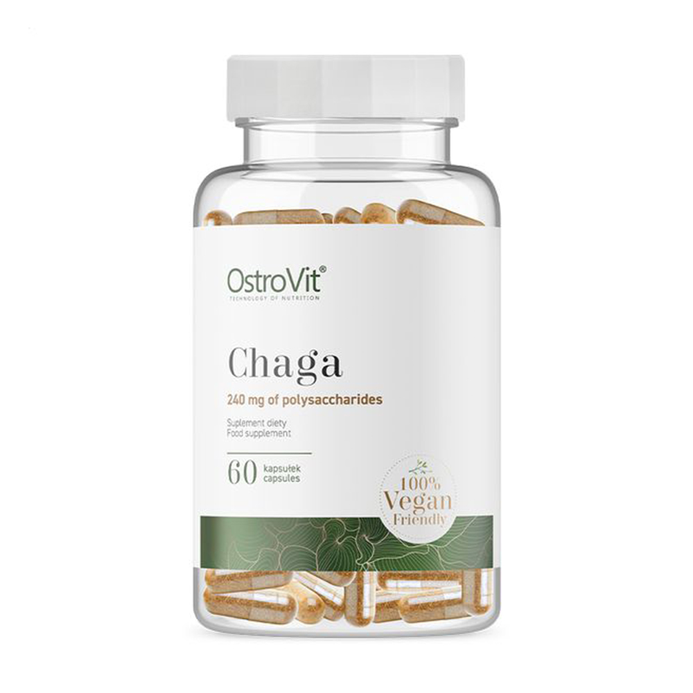 

Уцінка! Чага OstroVit Chaga 240 мг полісахаридів, 60 капсул