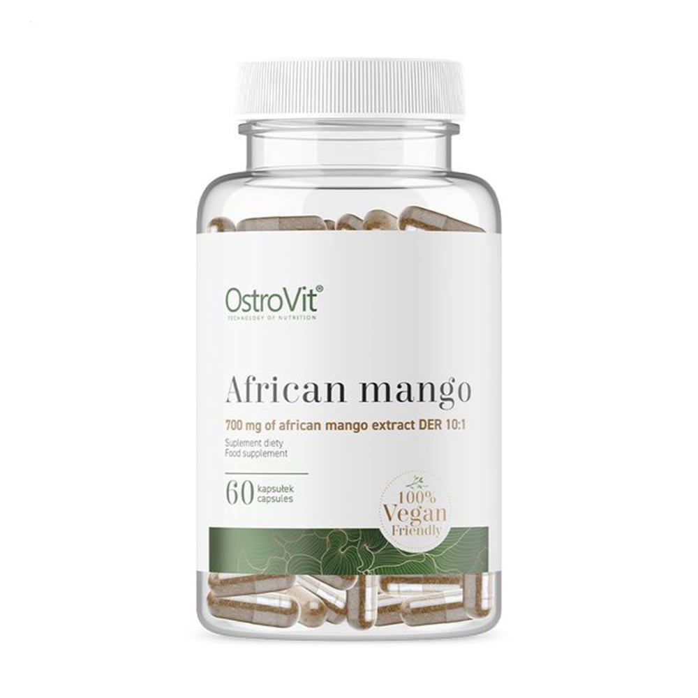 

Жироспалювач OstroVit African Mango Африканське манго 700 мг, 60 капсул