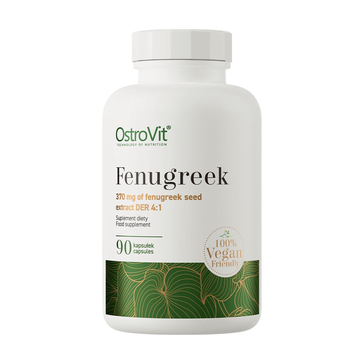 

Пажитник OstroVit Fenugreek 370 мг, 90 капсул