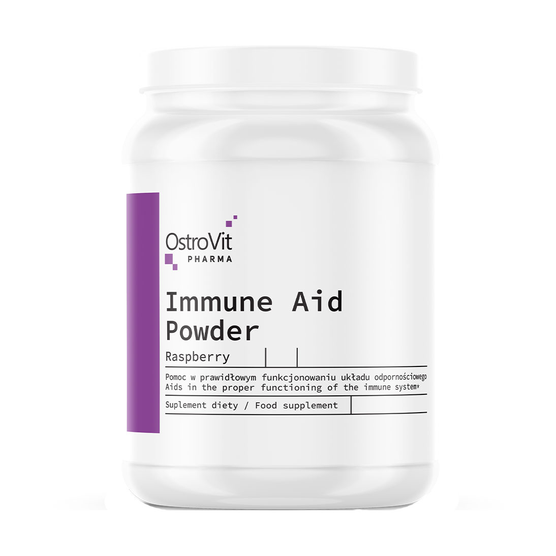 

Підтримка імунітету OstroVit Pharma Immune Aid Powder зі смаком малини, в порошку, 100 г