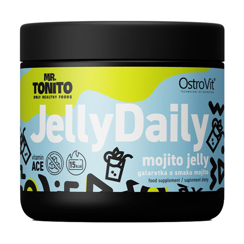 

Уцінка! Дієтична добавка желе без цукру в порошку OstroVit Mr. Tonito Jelly Daily зі смаком мохіто, 350 г