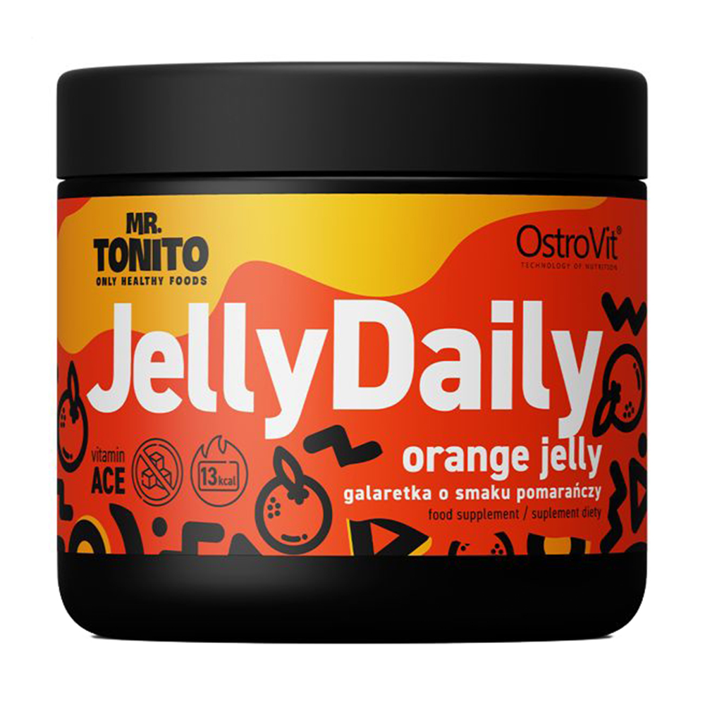 

Дієтична добавка желе без цукру в порошку OstroVit Mr. Tonito Jelly Daily зі смаком апельсину, 350 г