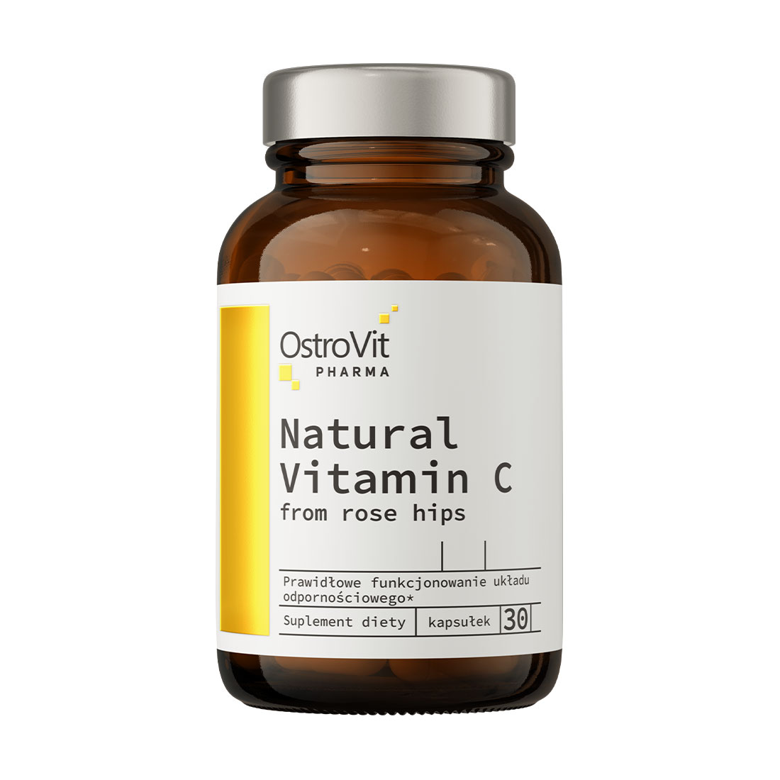 

Уцінка! Вітамін C OstroVit Pharma Natural Vitamin C from Rose Hips, 30 капсул