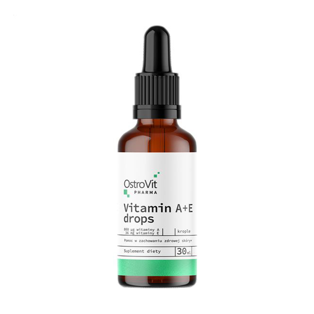 

Вітаміни A та E OstroVit Pharma Vitamin A + E Drops, в краплях, 30 мл