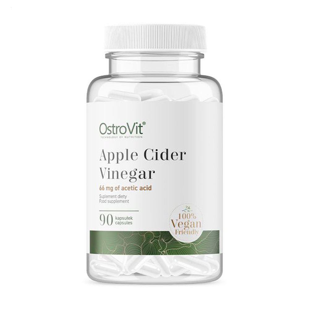 

Яблучний оцет OstroVit Apple Cider Vinegar Vege 66 мг, 90 капсул