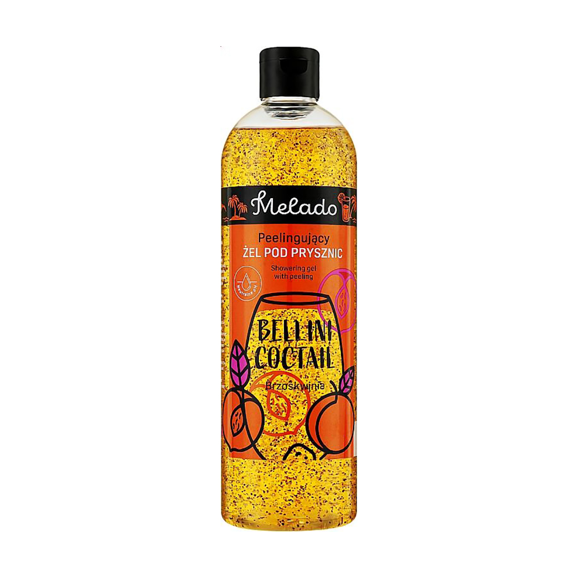

Гель-скраб для душу Melado Shower Gel Bellini Coctail Белліні, 500 мл
