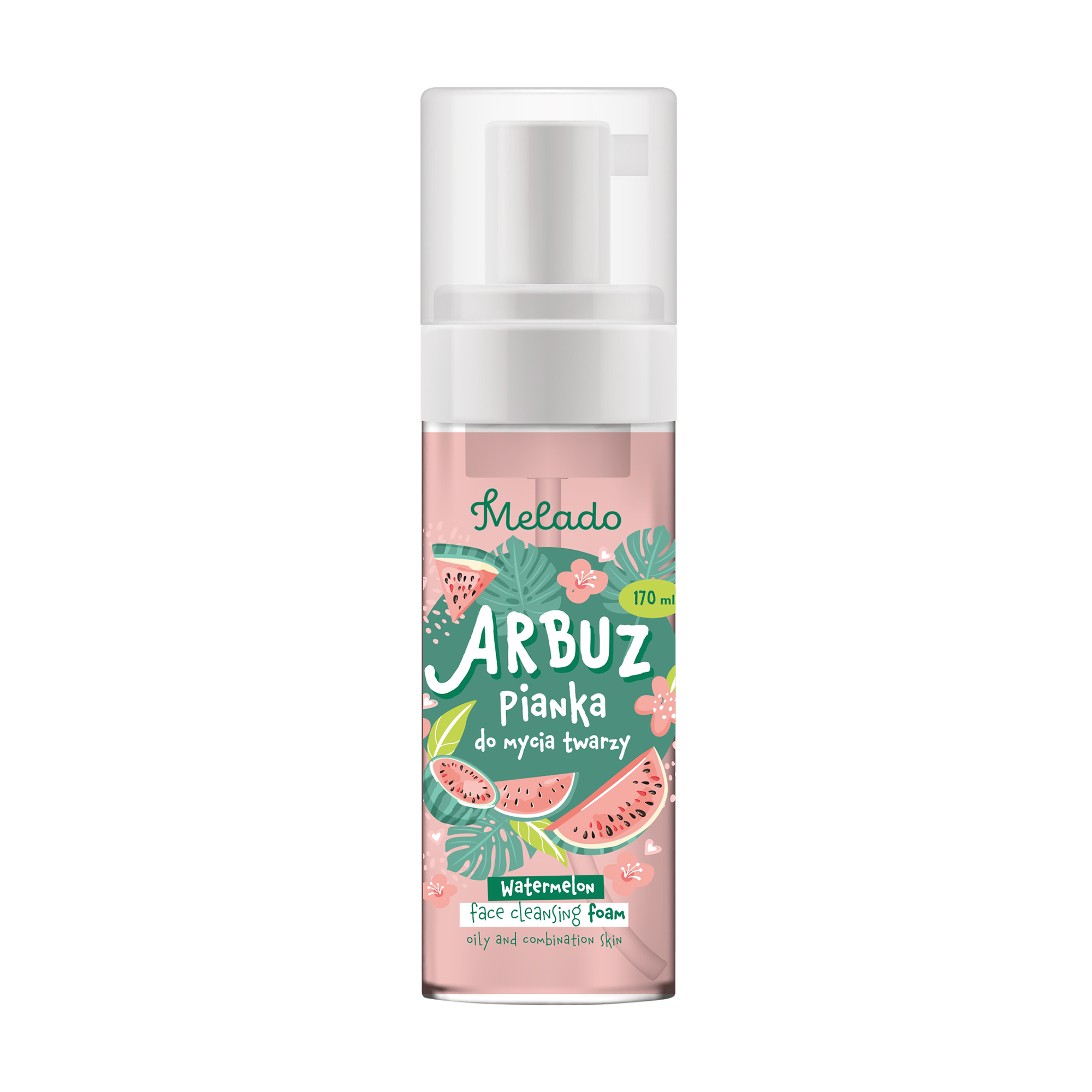 

Пінка для вмивання Melado Face Cleaning Foam Watermelon Кавун, для жирної та комбінованої шкіри, 170 мл