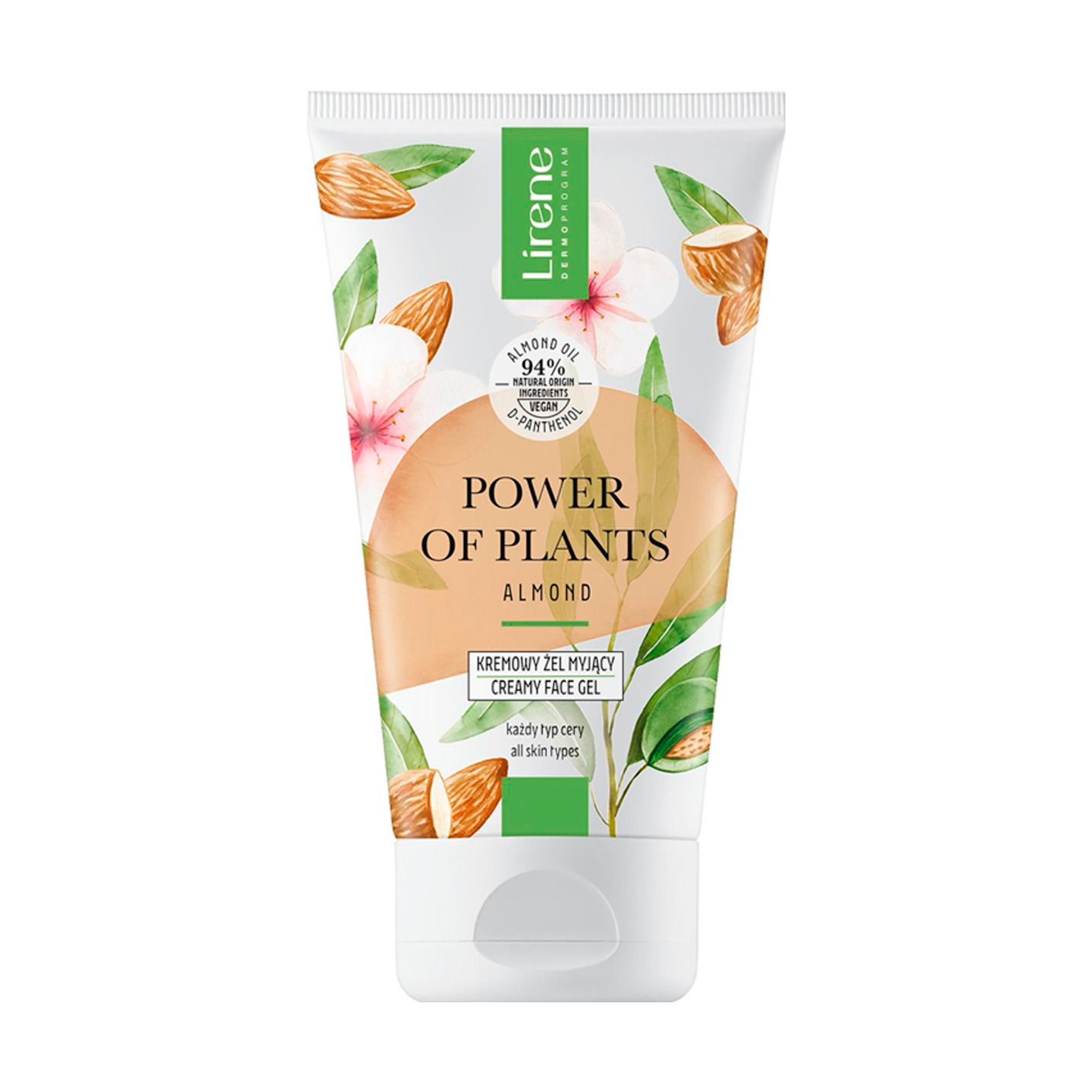 

Кремовий гель для вмивання Lirene Power of Plants Мигдаль, 150 мл