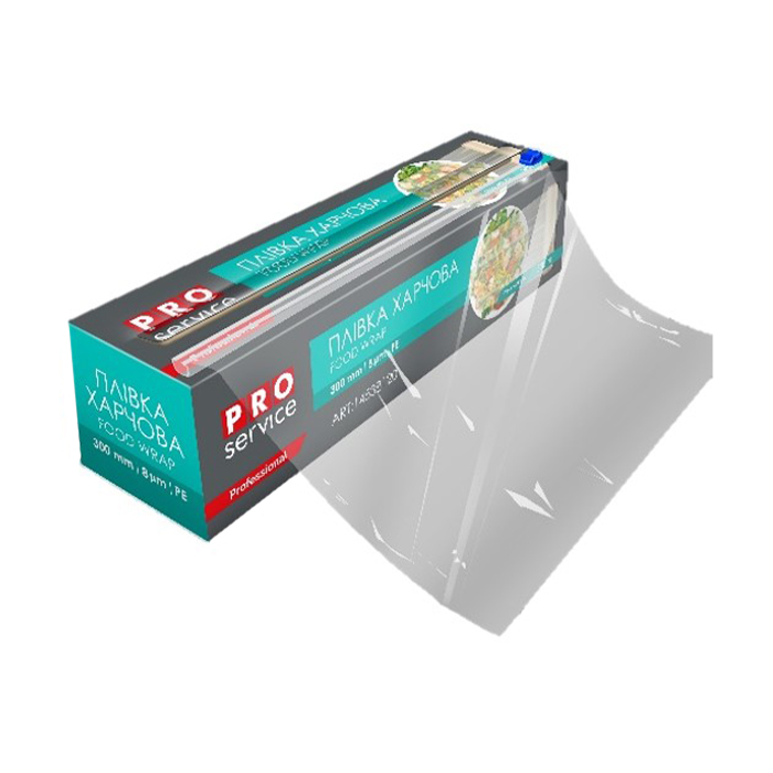 

Плівка харчова Pro Service у відрізній коробці, 8 мкм, 300 мм